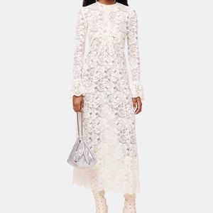 Rabanne White Lace Maxi Dress